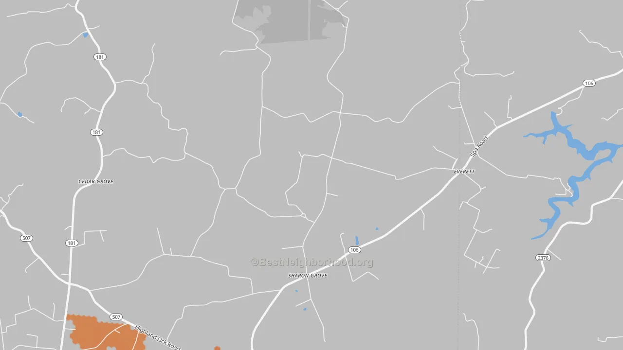 Bike Grade map of 42280, KY