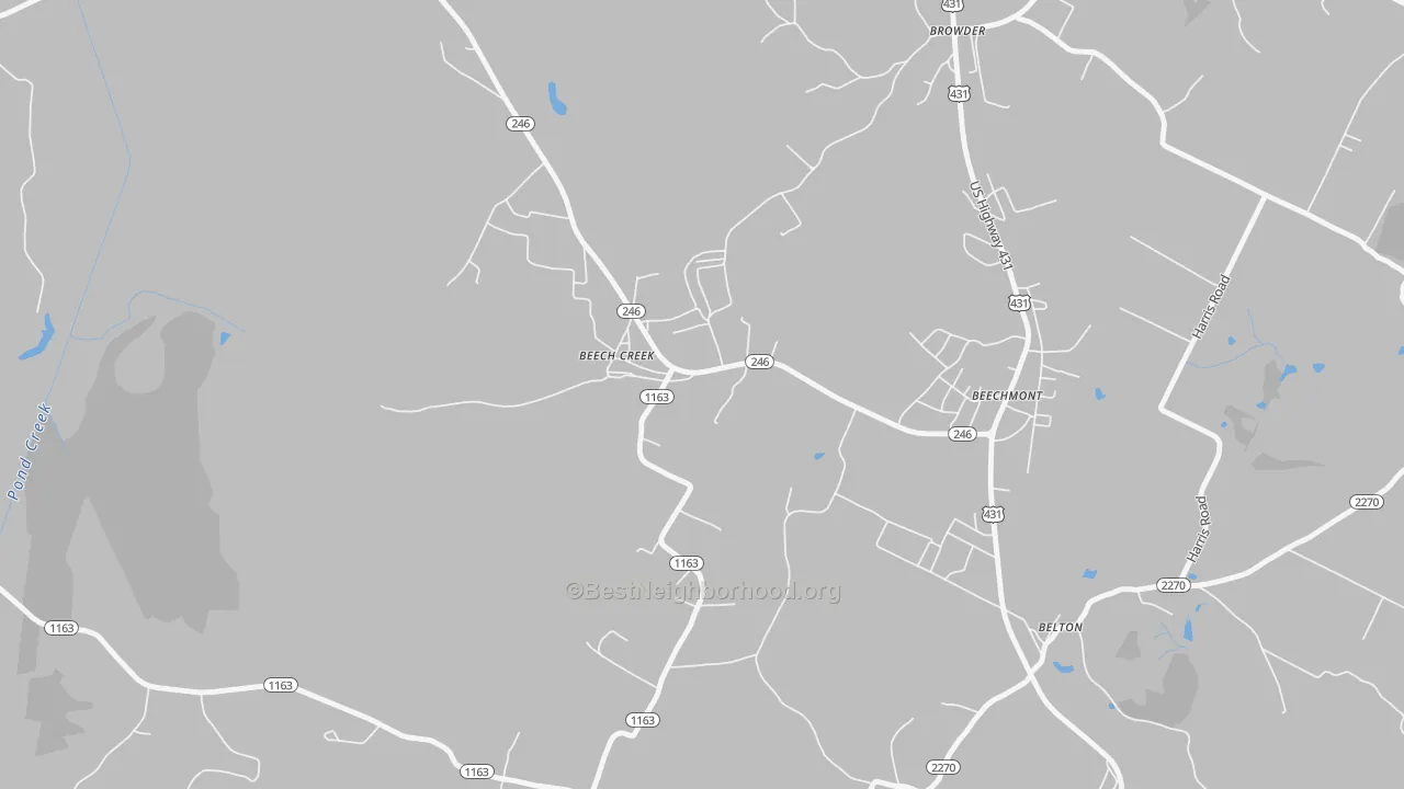 Bike Grade map of 42321, KY