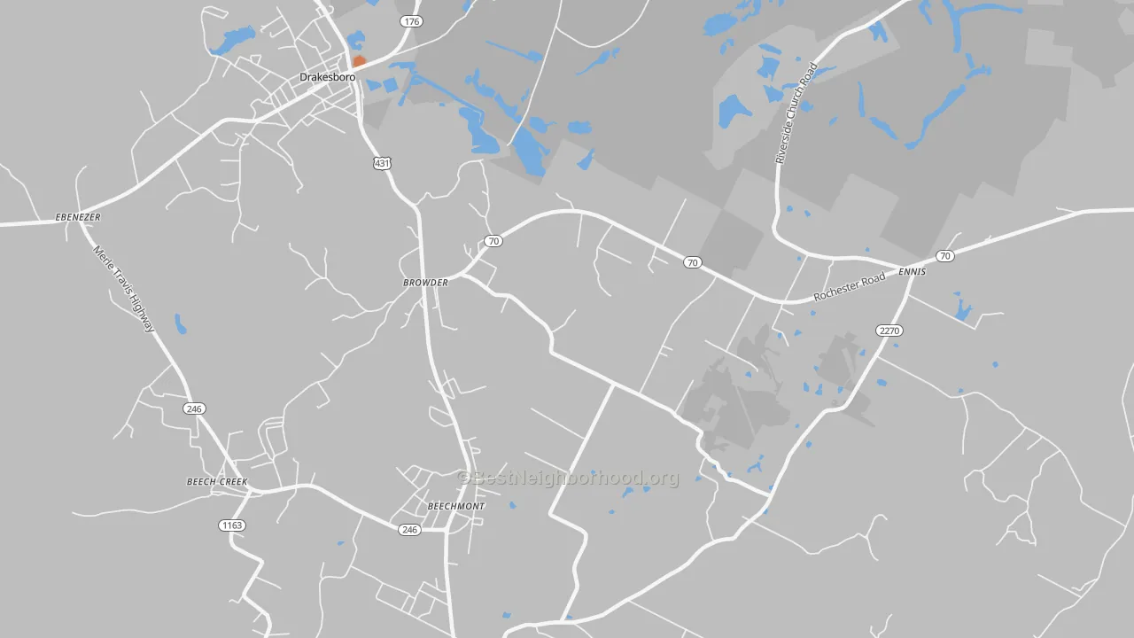 Bike Grade map of 42326, KY