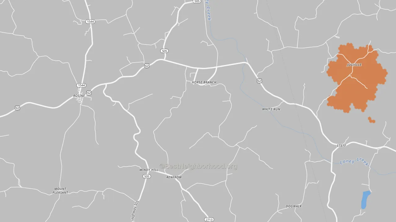 Bike Grade map of 42349, KY