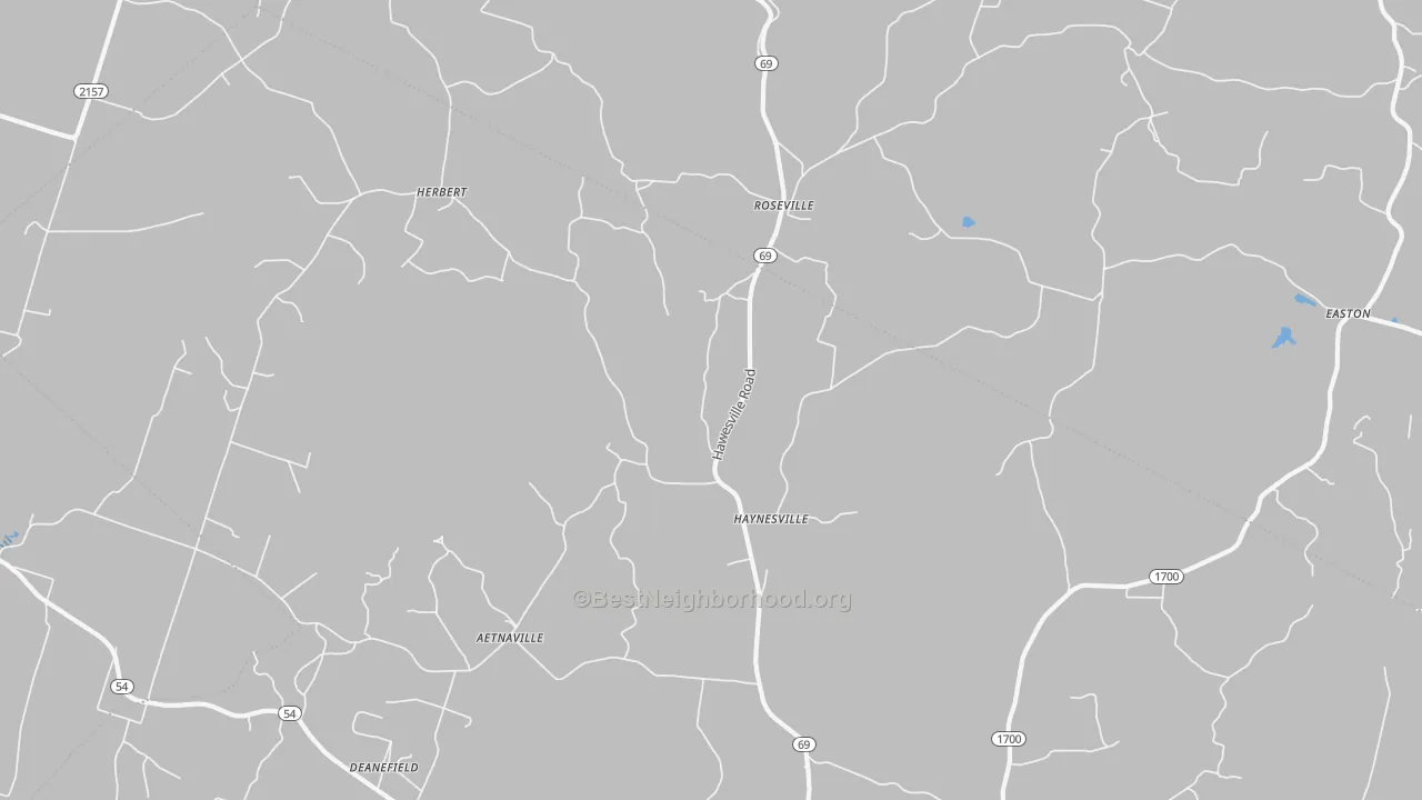 Bike Grade map of 42368, KY