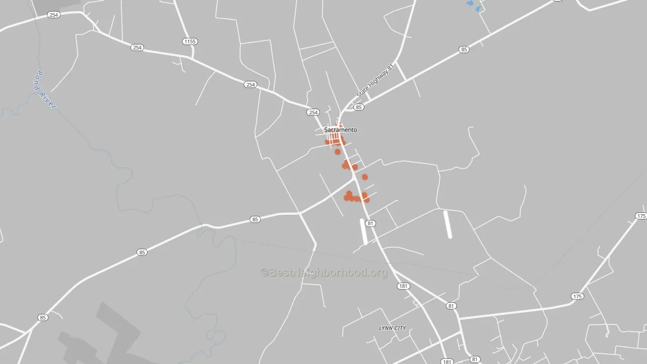 Bike Grade map of 42372, KY
