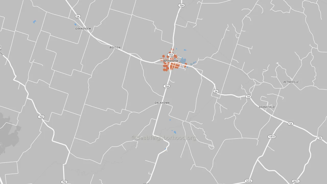 Bike Grade map of 42378, KY