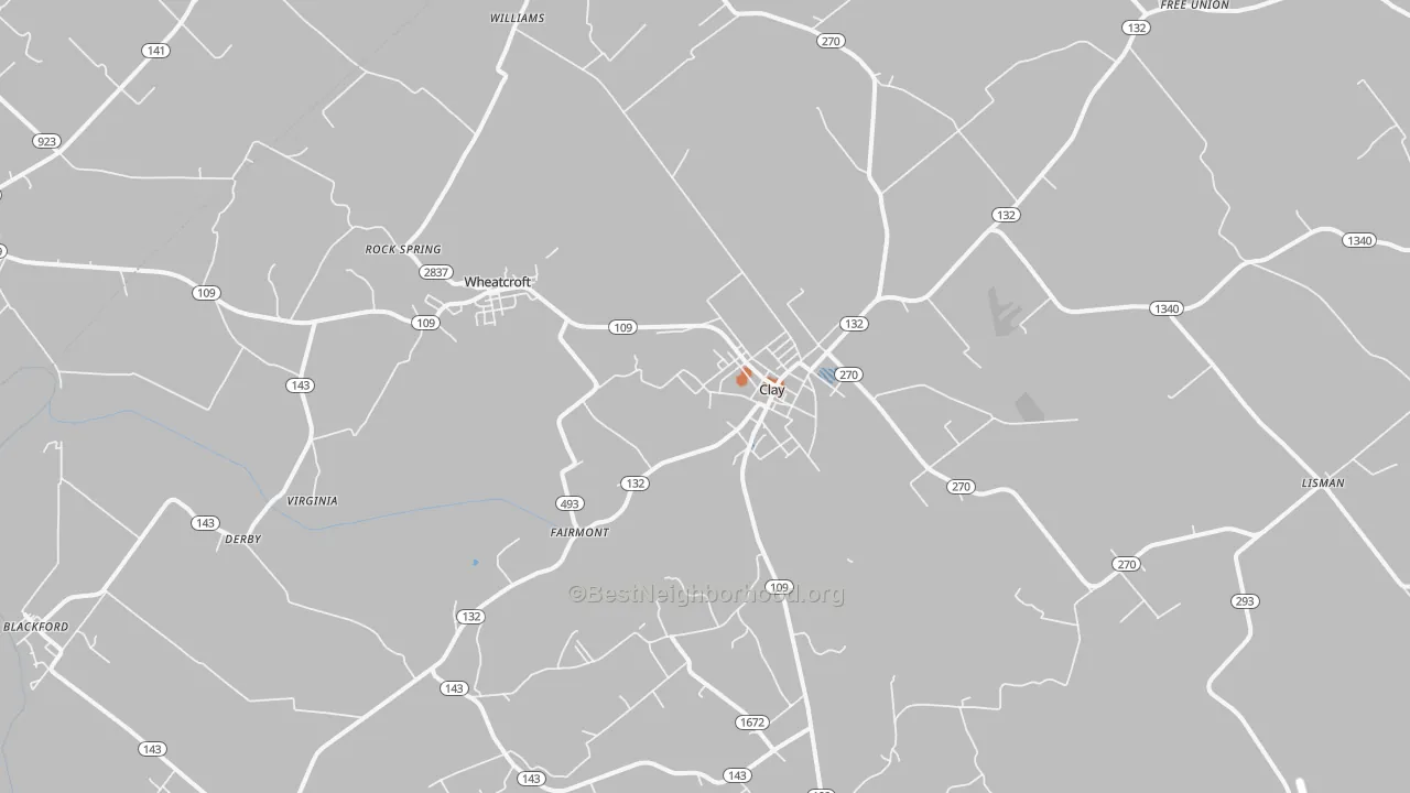 Bike Grade map of 42404, KY