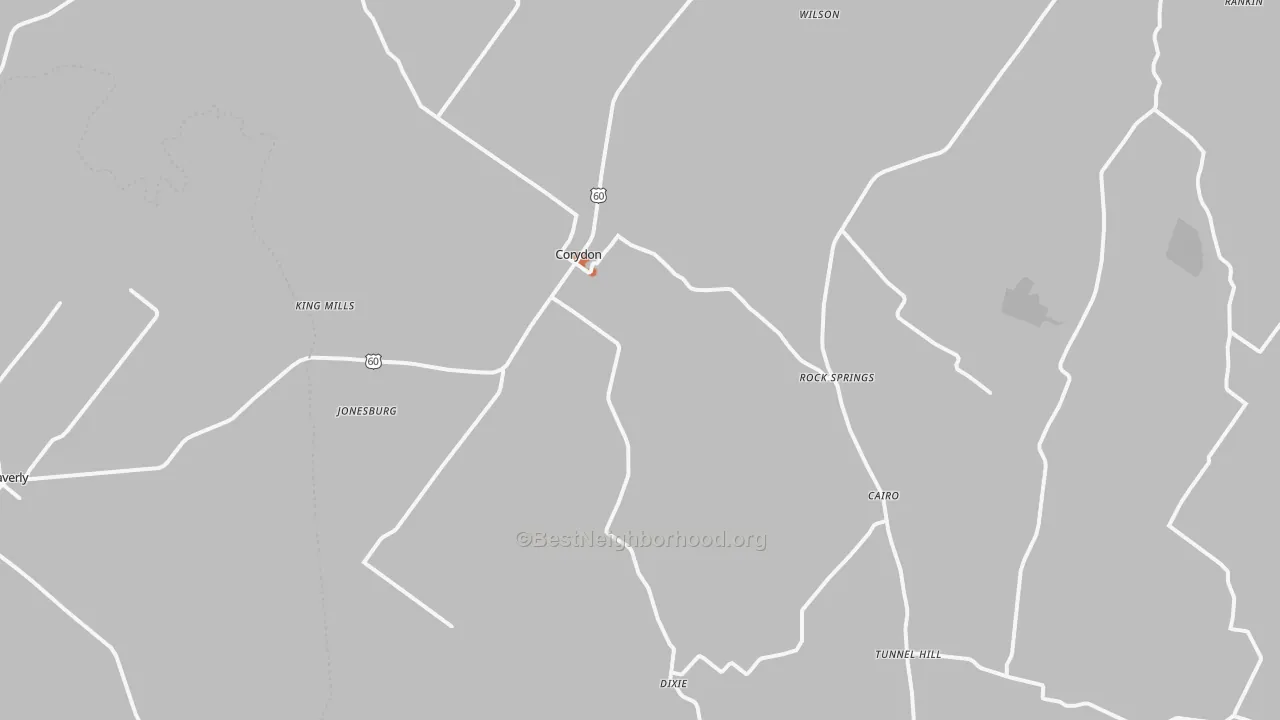 Bike Grade map of 42406, KY