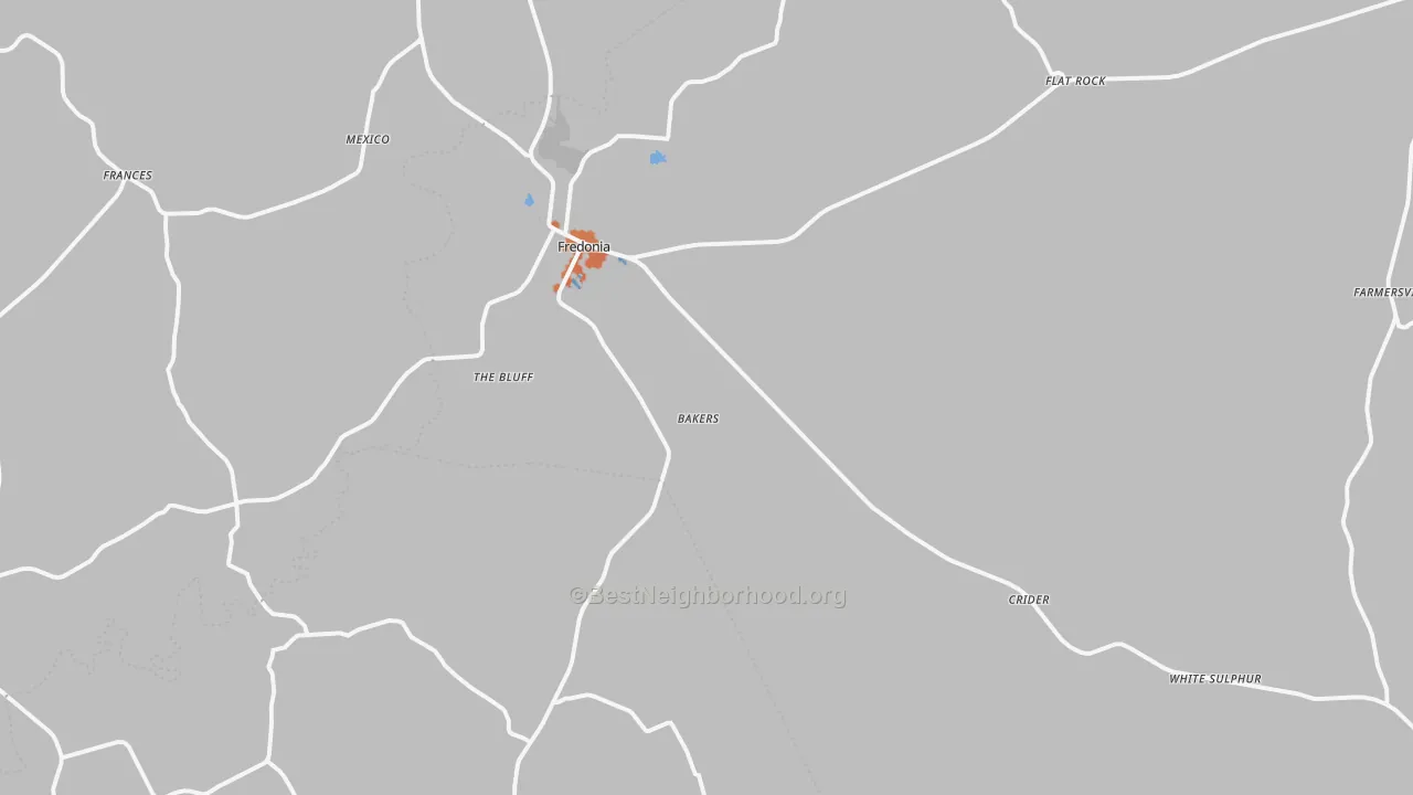 Bike Grade map of 42411, KY