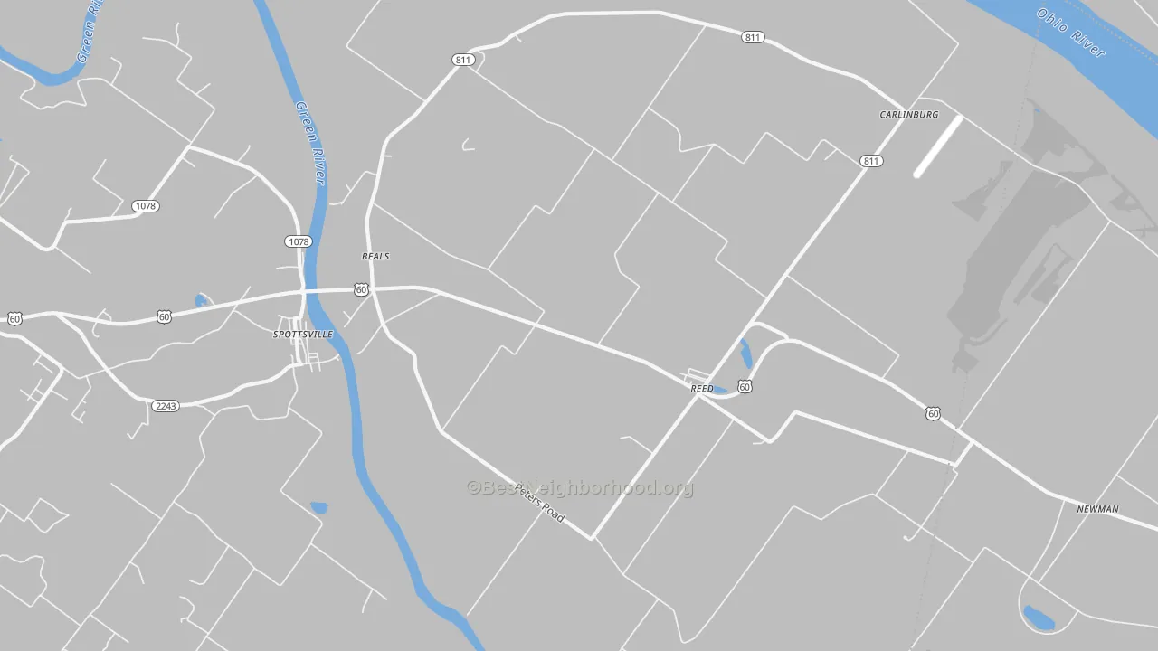 Bike Grade map of 42451, KY