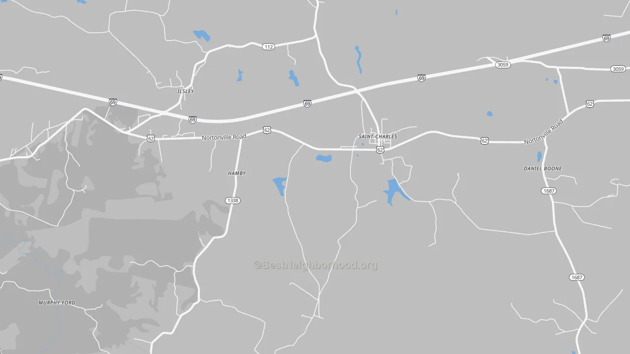 Bike Grade map of 42453, KY