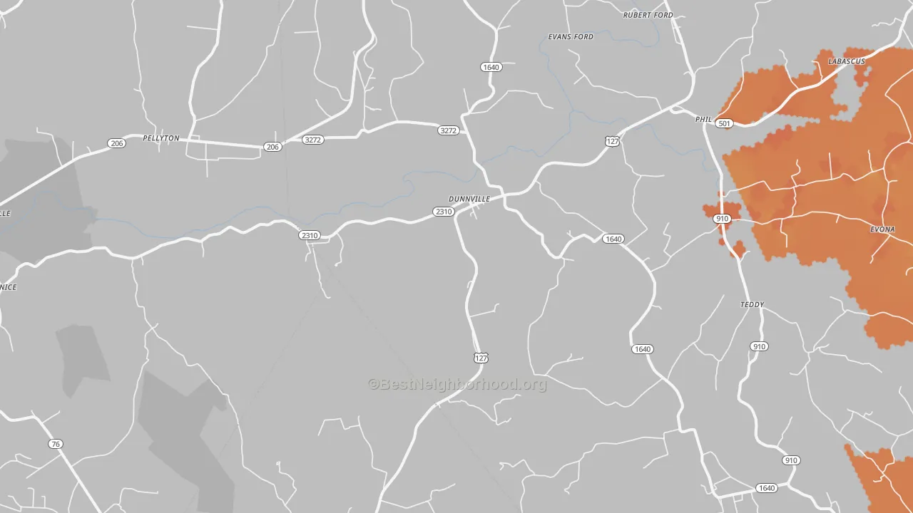 Bike Grade map of 42528, KY