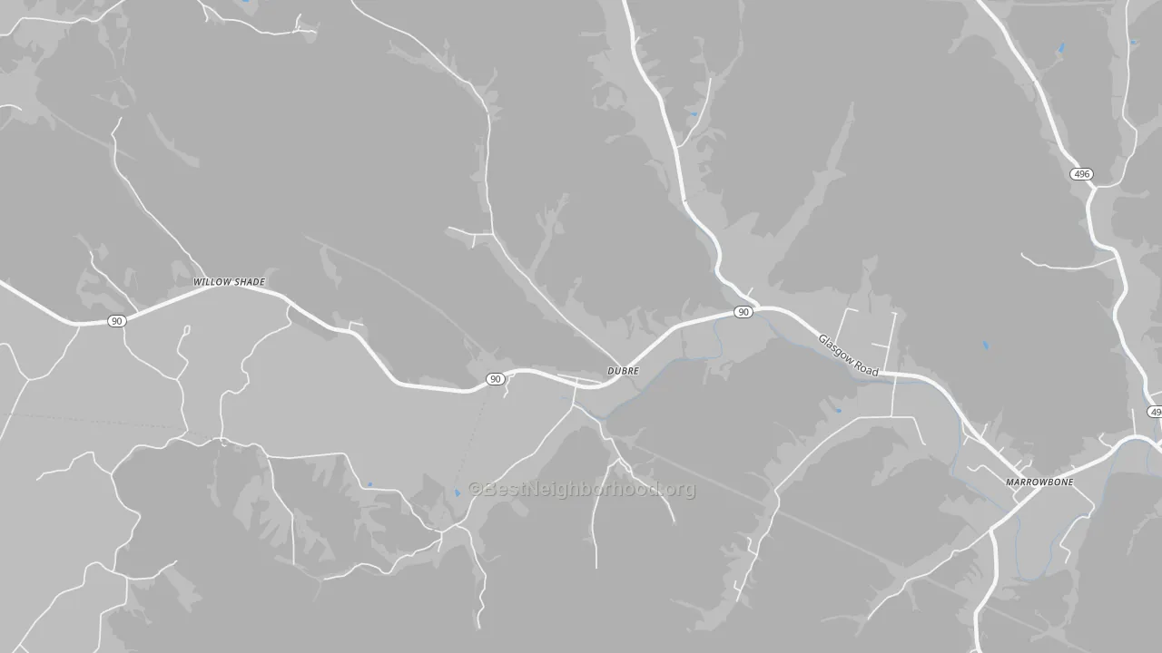 Bike Grade map of 42731, KY