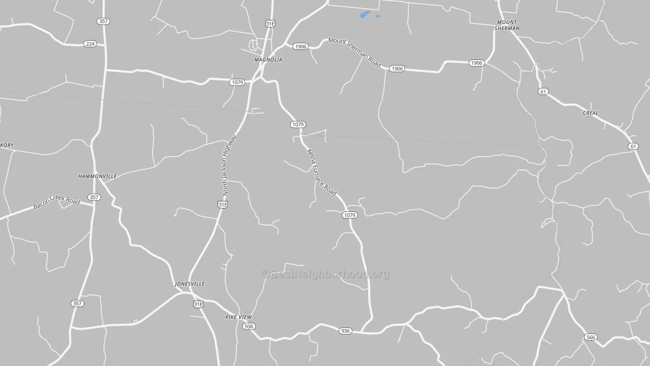 Bike Grade map of 42757, KY