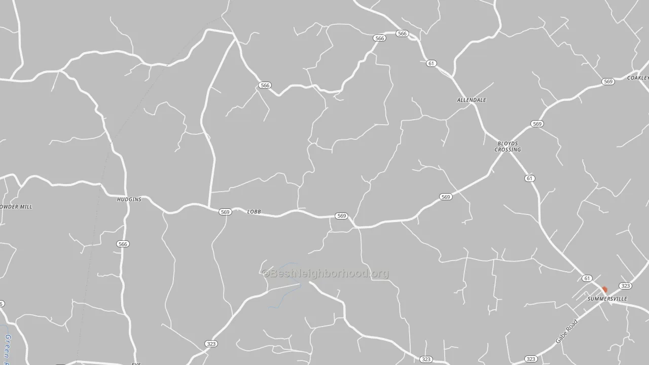 Bike Grade map of 42782, KY