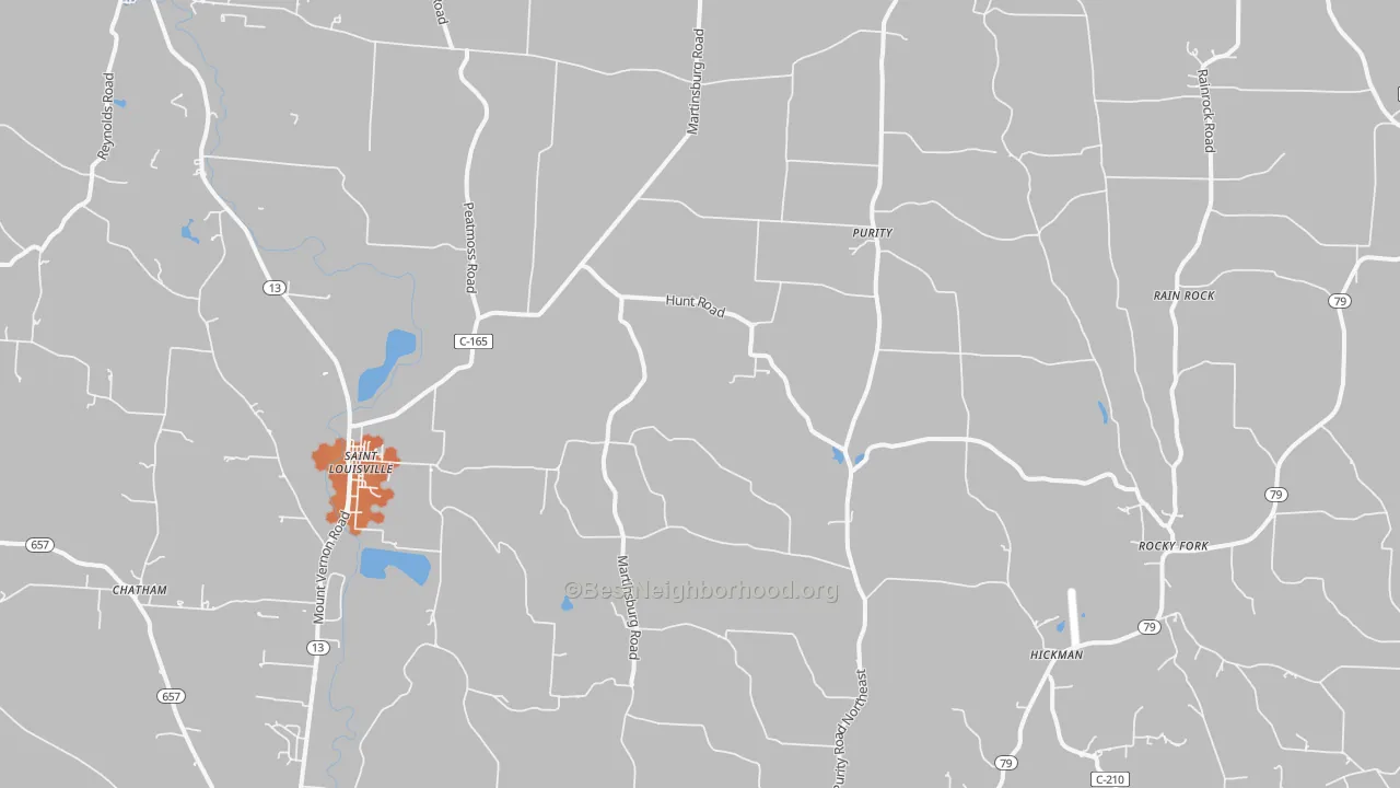 Bike Grade map of 43071, OH