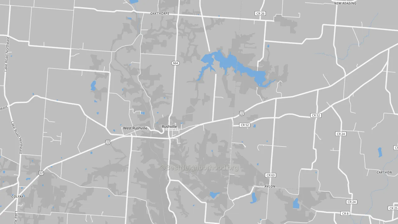 Bike Grade map of 43150, OH