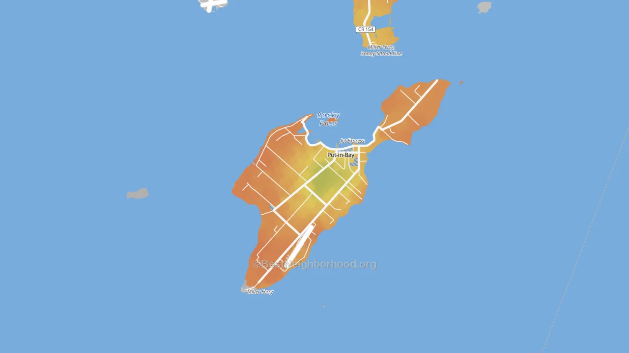 Bike Grade map of 43456, OH