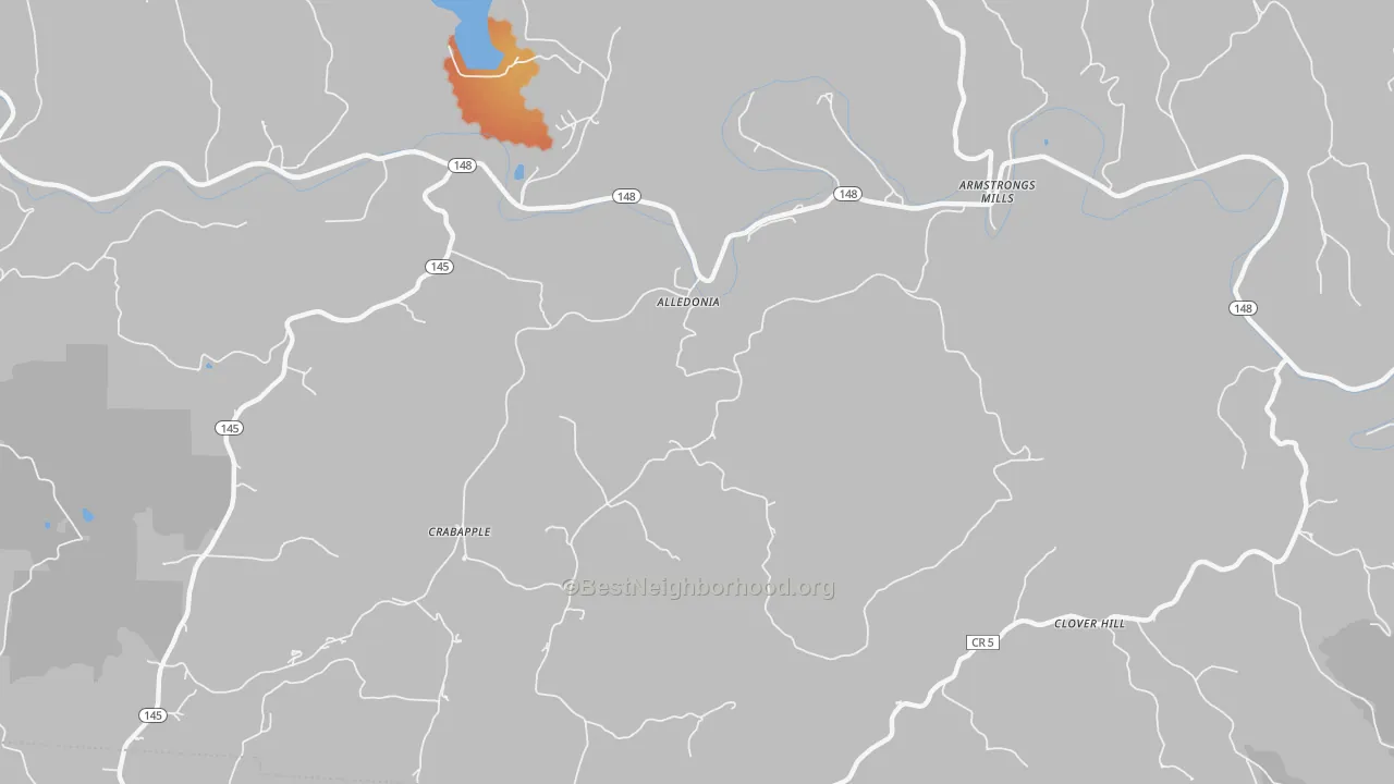 Bike Grade map of 43902, OH