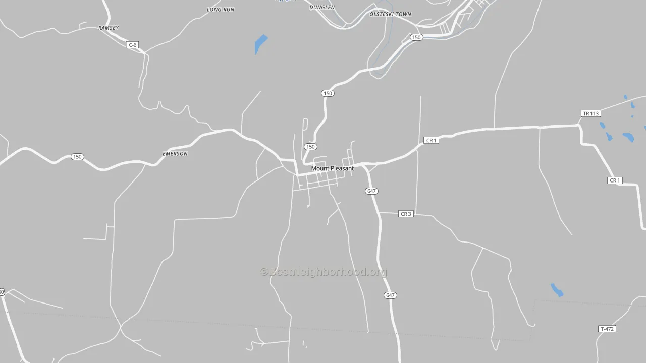 Bike Grade map of 43939, OH