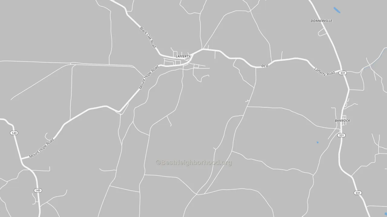 Bike Grade map of 43951, OH