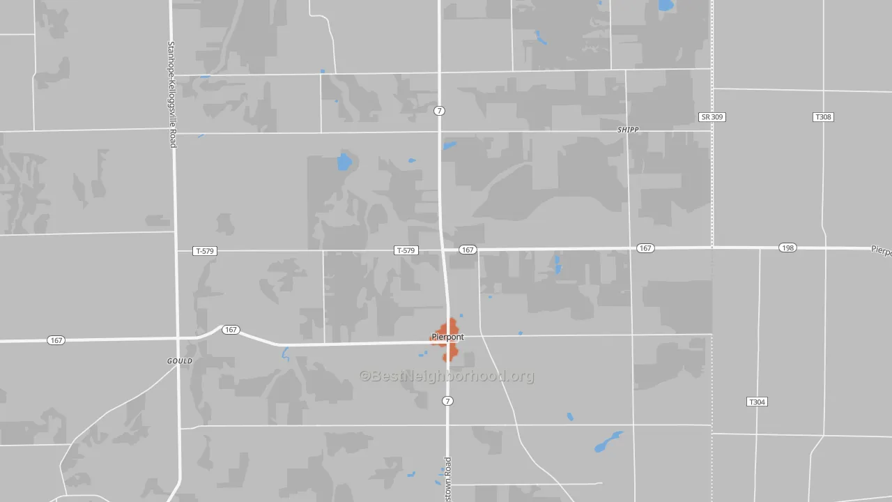 Bike Grade map of 44082, OH