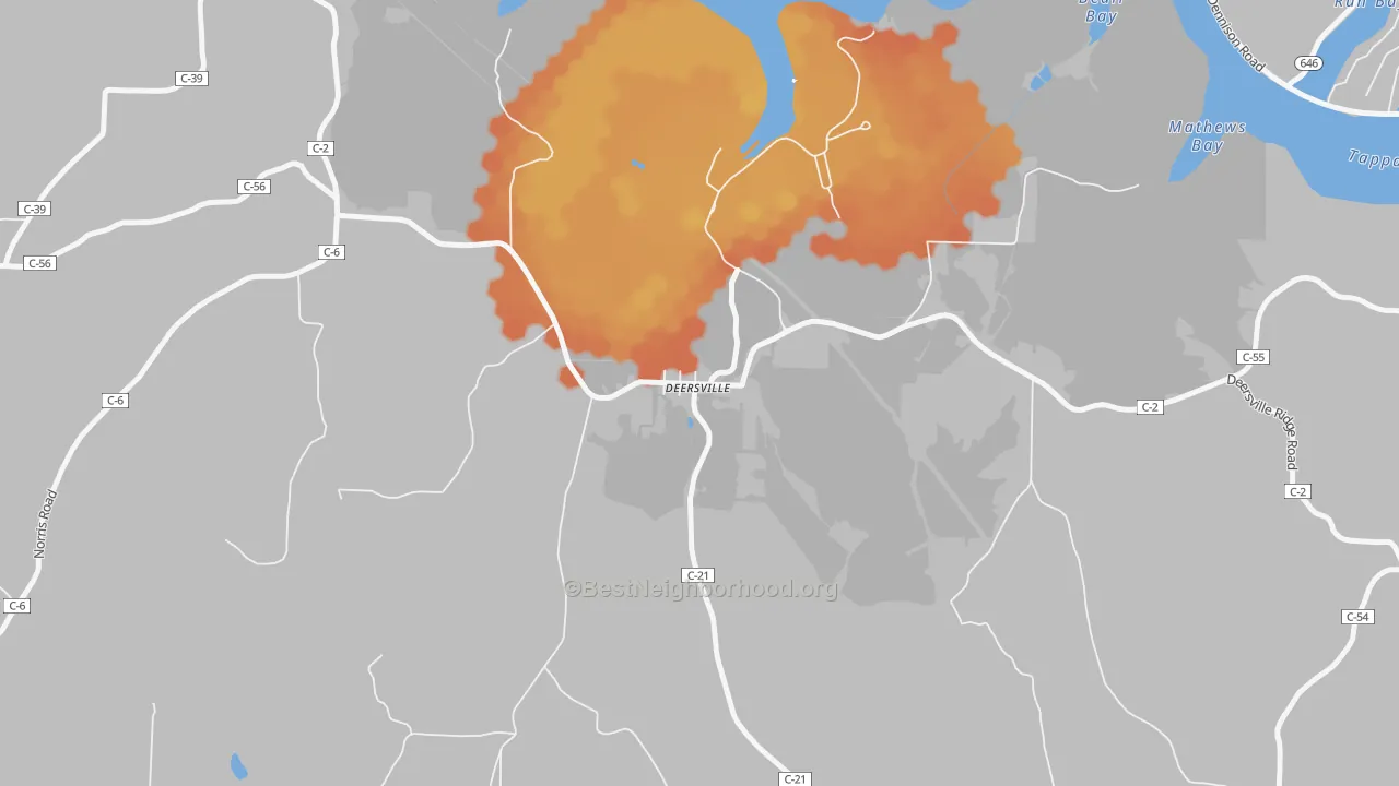 Bike Grade map of 44693, OH