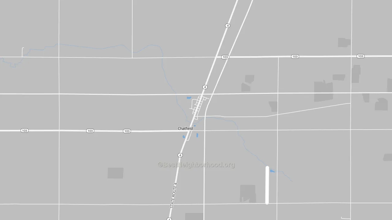 Bike Grade map of 44825, OH