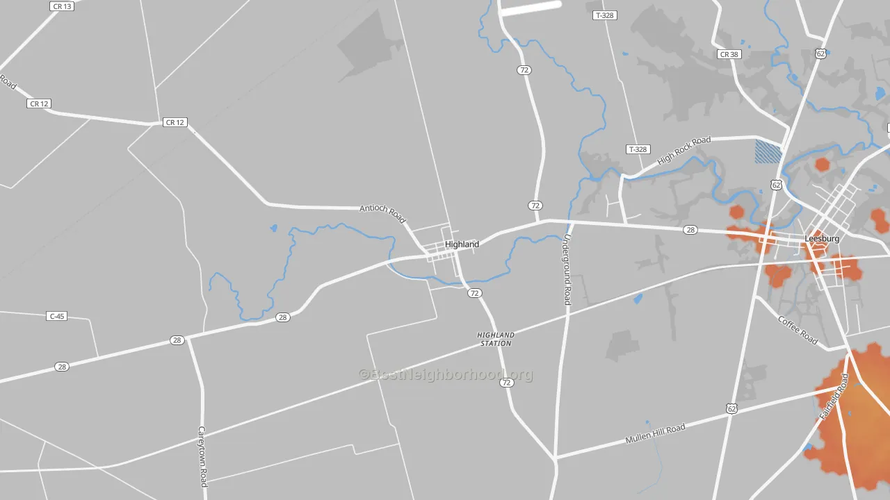 Bike Grade map of 45132, OH