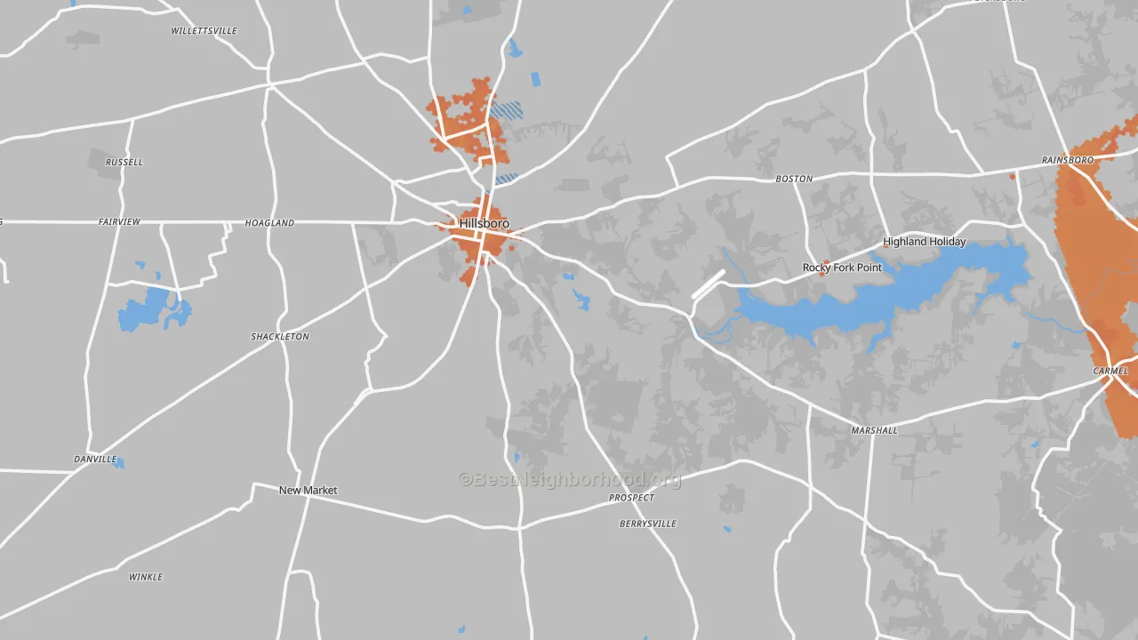 Bike Grade map of 45133, OH