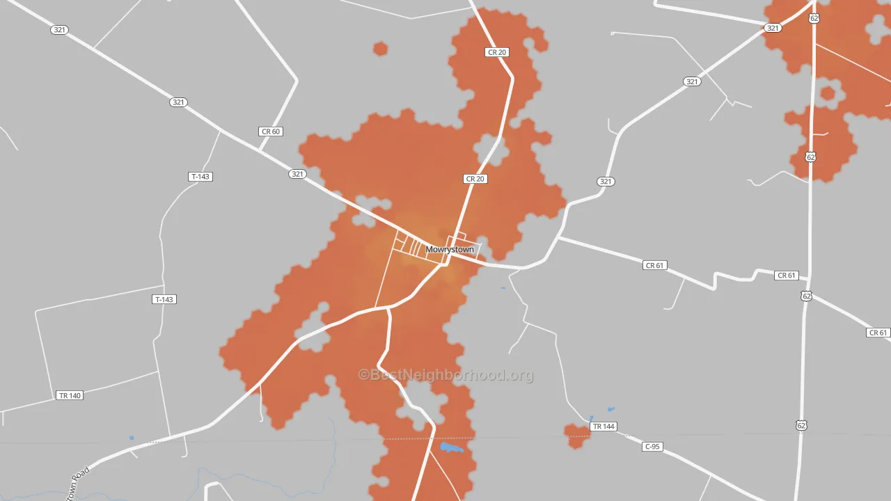 Bike Grade map of 45155, OH