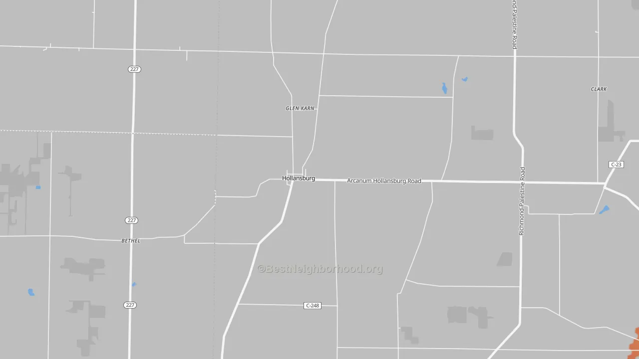 Bike Grade map of 45332, OH
