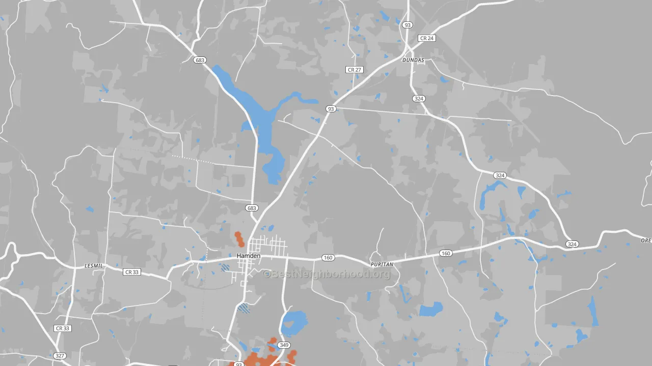 Bike Grade map of 45634, OH
