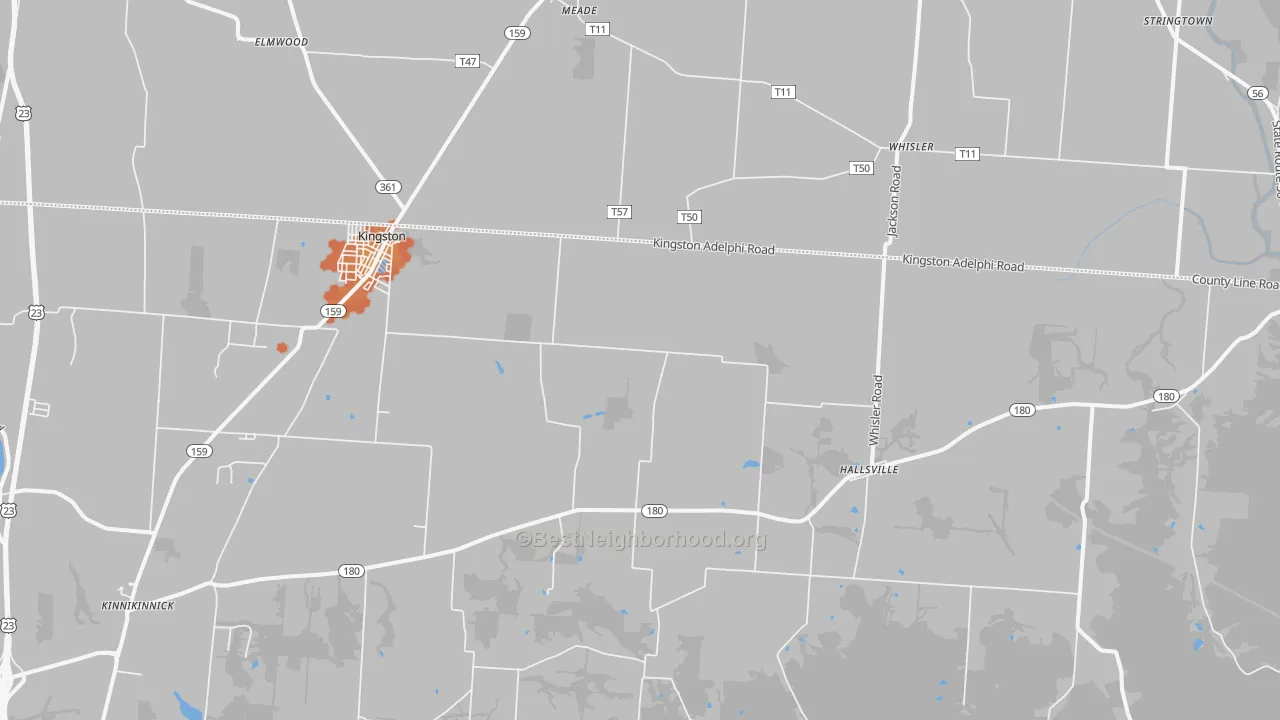 Bike Grade map of 45644, OH