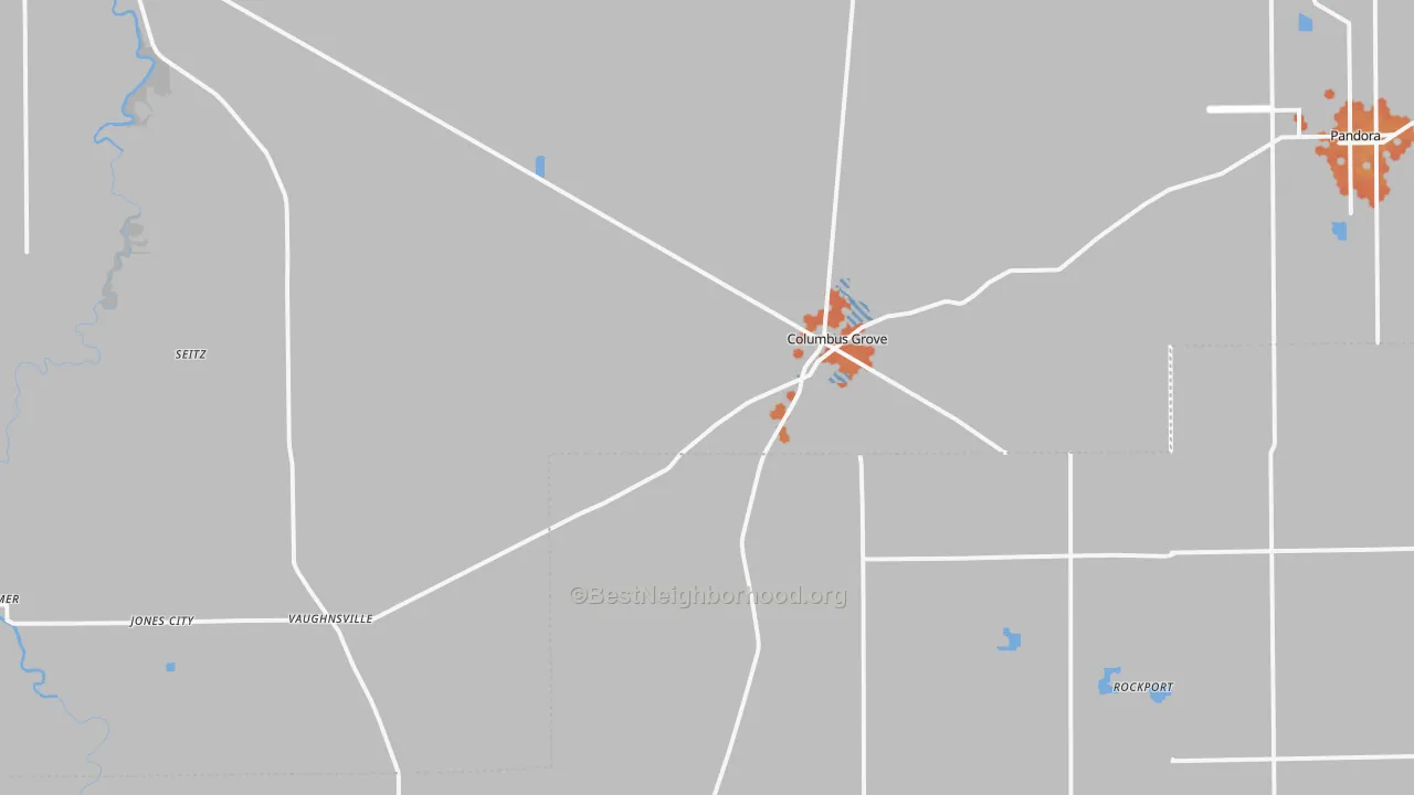Bike Grade map of 45830, OH