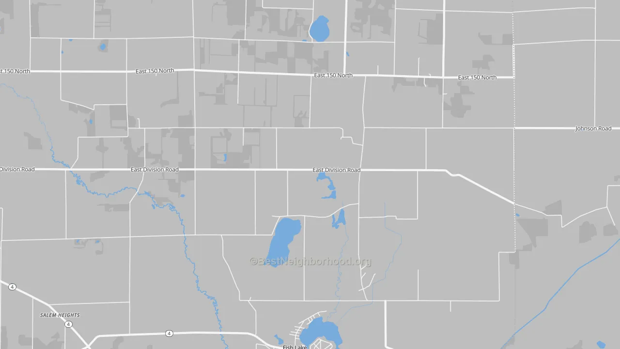 Bike Grade map of 46365, IN