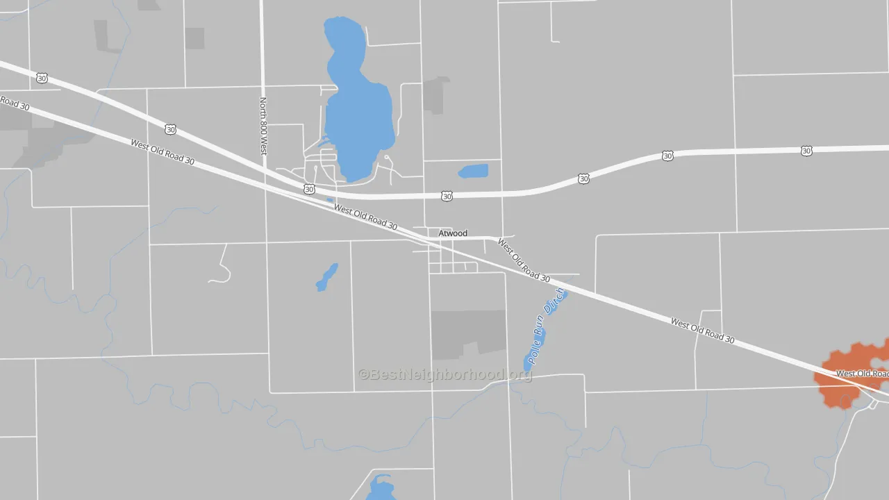 Bike Grade map of 46502, IN