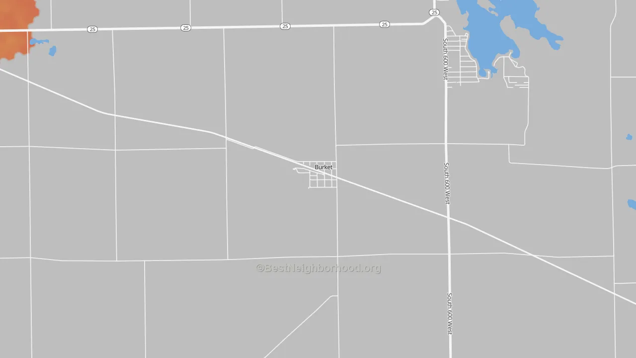 Bike Grade map of 46508, IN