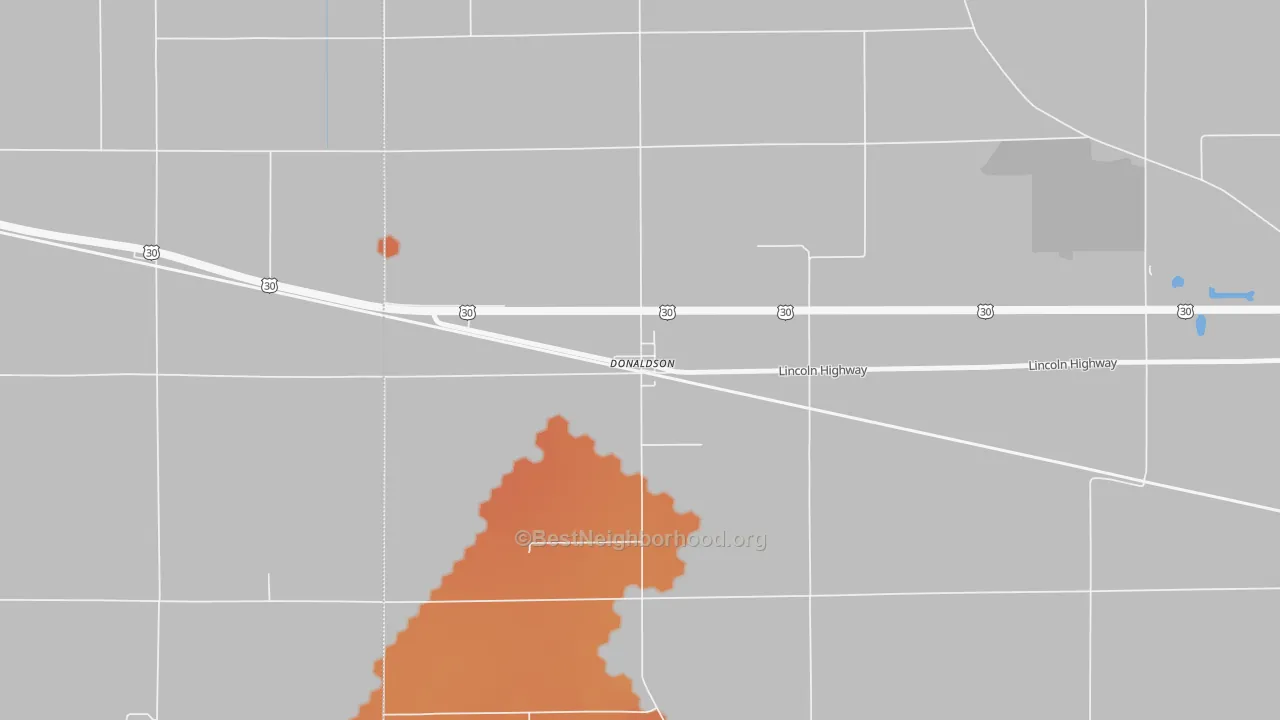 Bike Grade map of 46513, IN