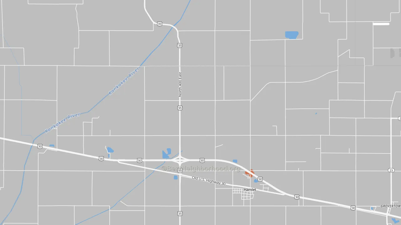 Bike Grade map of 46532, IN