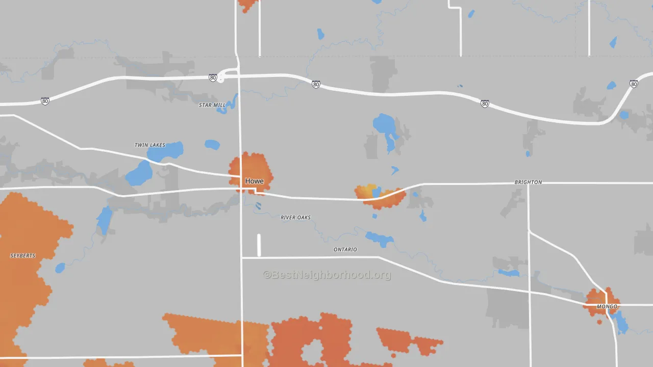 Bike Grade map of 46746, IN