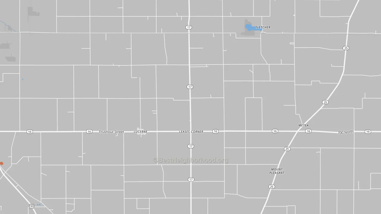 Bike Grade map of 46950, IN