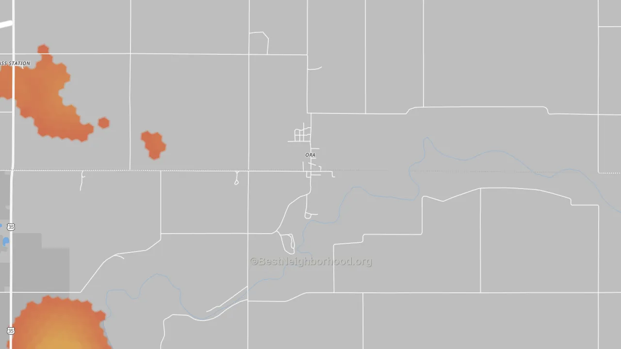 Bike Grade map of 46968, IN