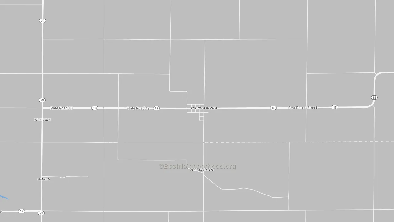 Bike Grade map of 46998, IN