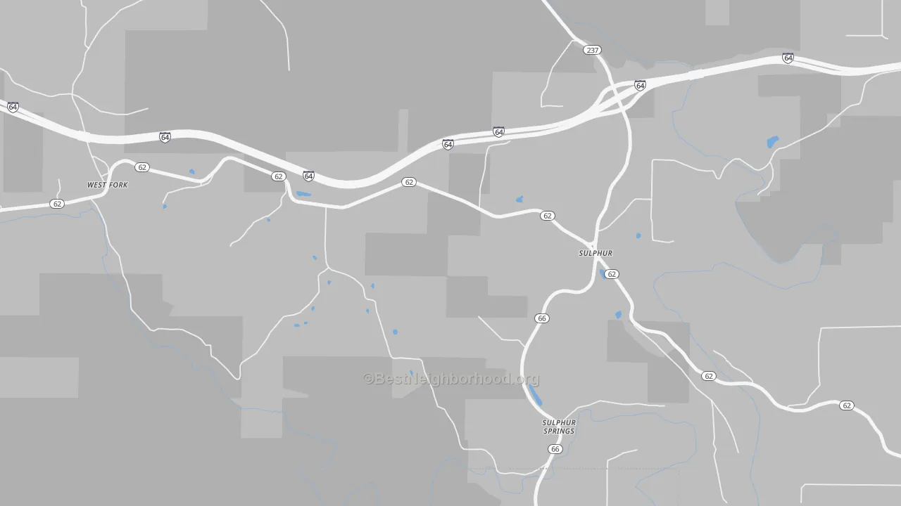 Bike Grade map of 47174, IN