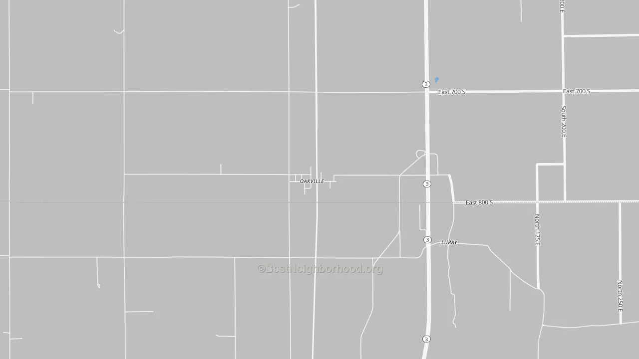 Bike Grade map of 47367, IN