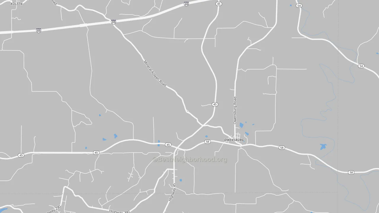 Bike Grade map of 47453, IN