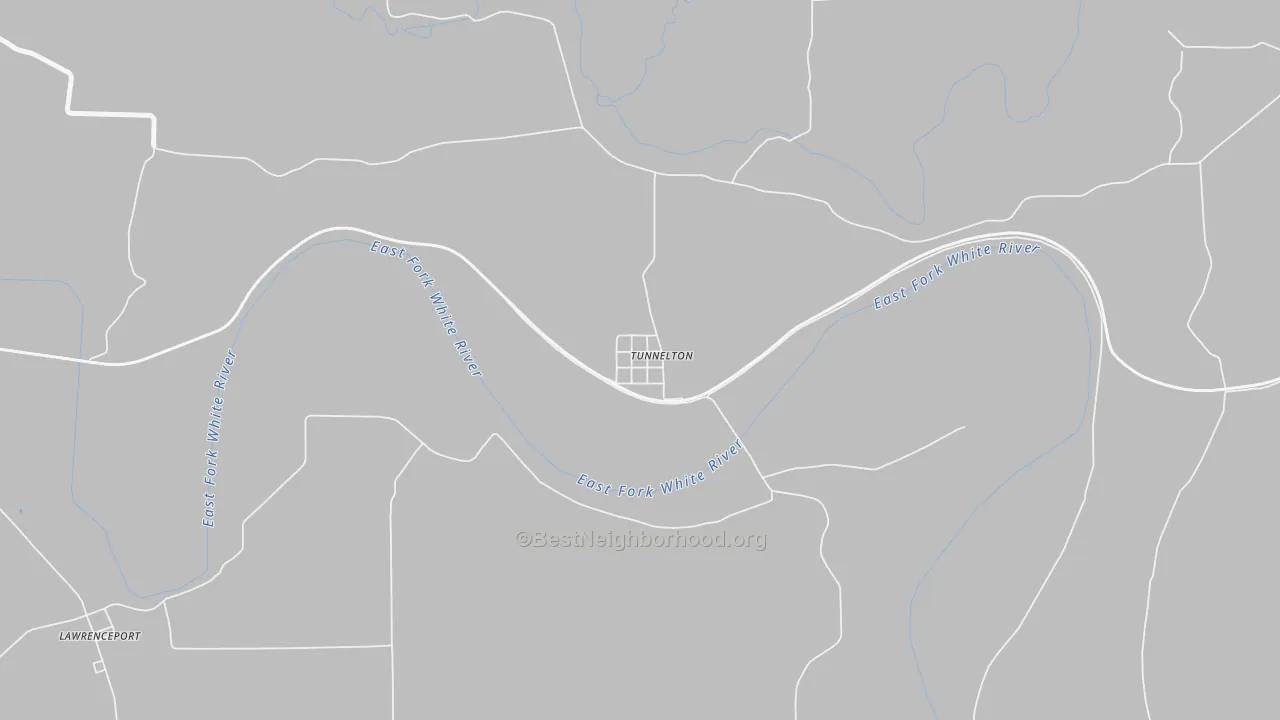 Bike Grade map of 47467, IN