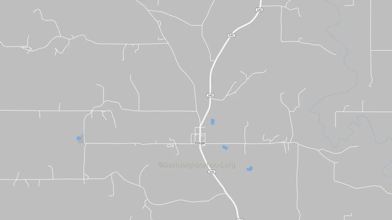 Bike Grade map of 47536, IN