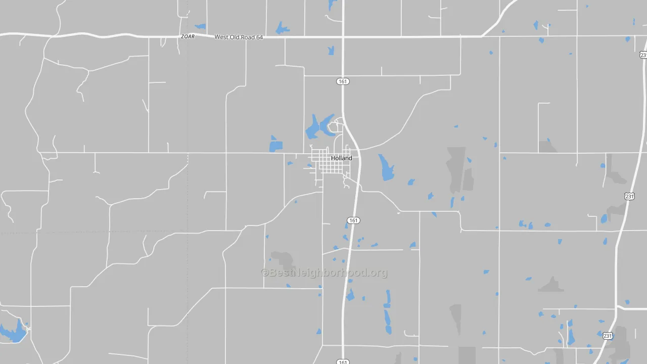 Bike Grade map of 47541, IN