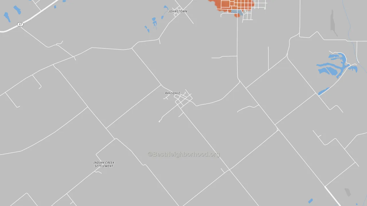 Bike Grade map of 47573, IN