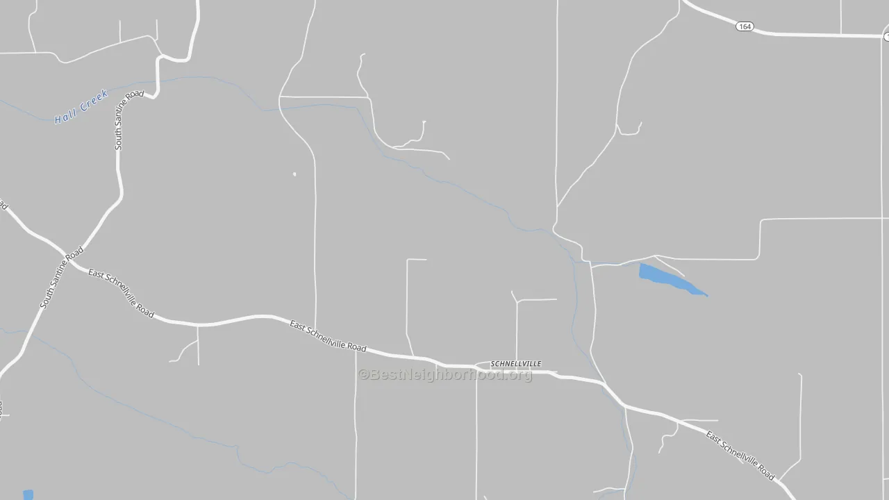 Bike Grade map of 47580, IN