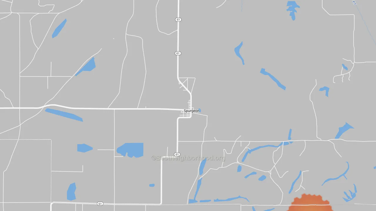 Bike Grade map of 47584, IN